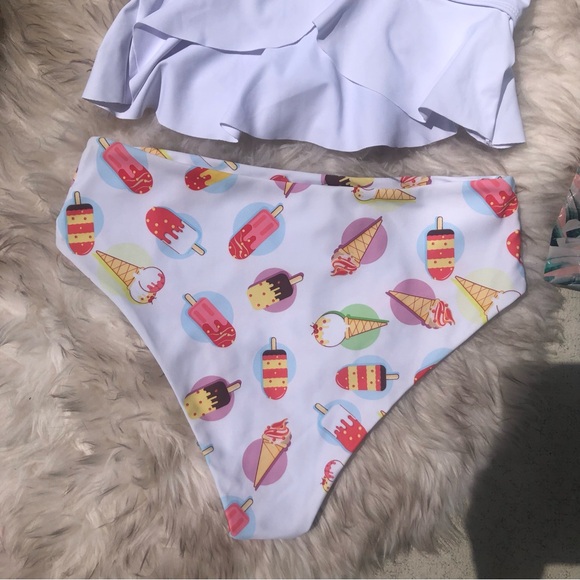 BIKINI SWIMMING SUIT BATHING SUIT ICE-CREAM PATTERN SHEIN - Picture 6 of 15